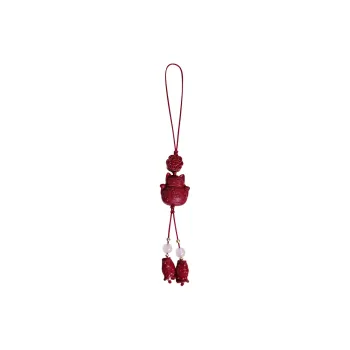 D.K.X Reconstructed Cinnabar Pendants Unisex