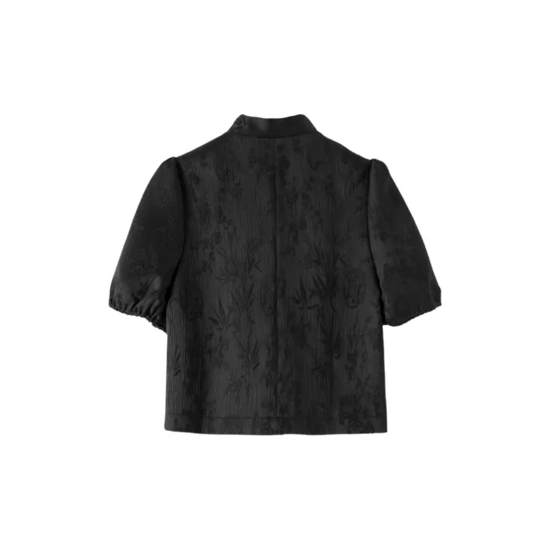 Late White Shirts Women's Black-1