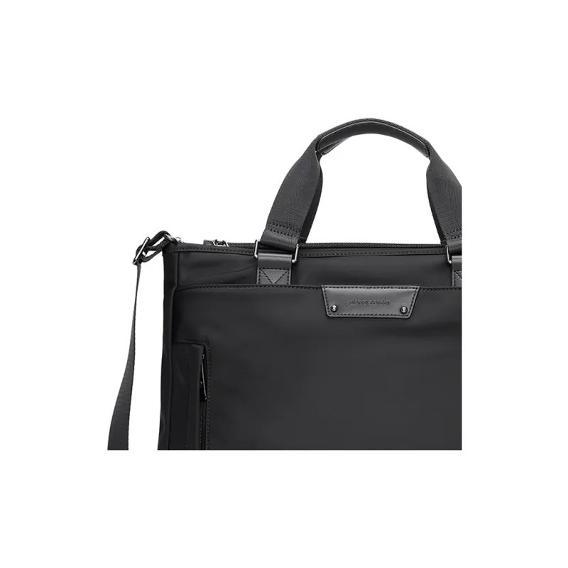 PIERRE CARDIN Fabric Handbag Briefcase Regular Men's Black-4