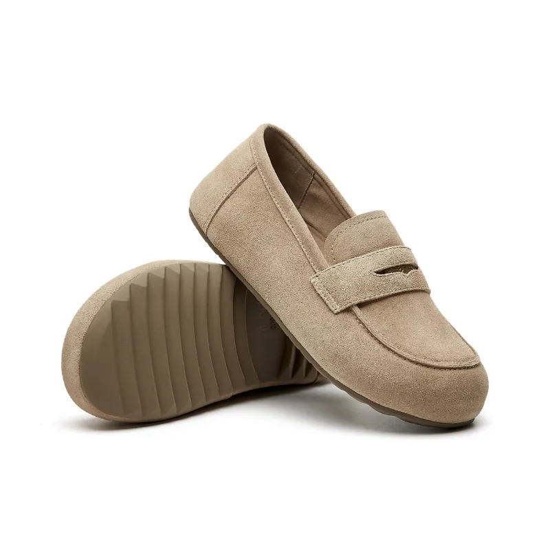 EBLAN Loafers Women's Apricot-2