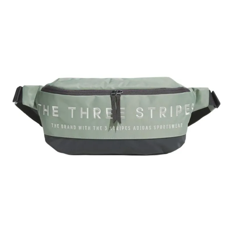 Adidas Recycled Polyester One Shoulder Crossbody Fanny Pack Unisex Green-0