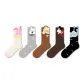Cute Animal-5 Pack[7A Antibacterial, Boneless Socks]