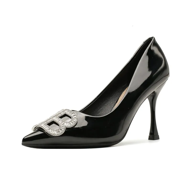 Qiandongmeili Slim Heel High Heels Women's-0