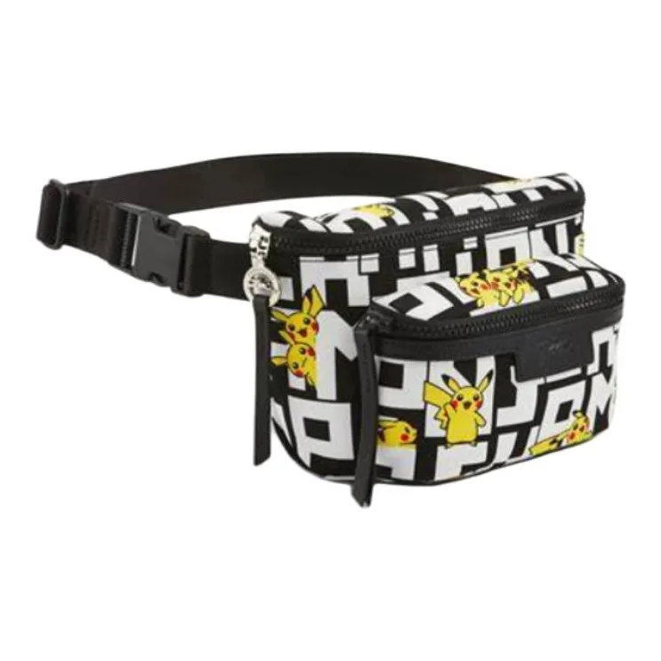 LONGCHAMP Pokémon Collaboration Le Pliage Canvas Canvas Bag Fanny Pack Unisex Black-1