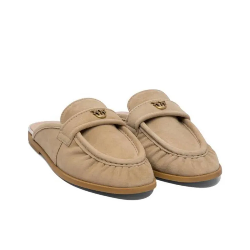 PINKO Logo Plaque Slip On Slippers Women's-2