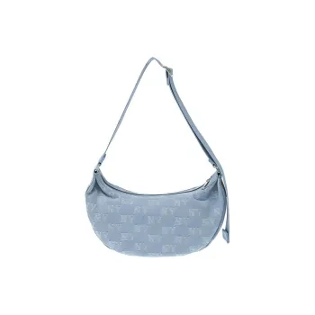 MLB Denim Shoulder Bag Unisex Blue