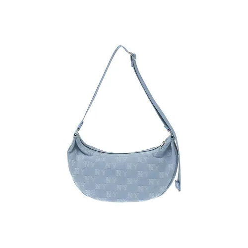 MLB Denim Shoulder Bag Unisex Blue