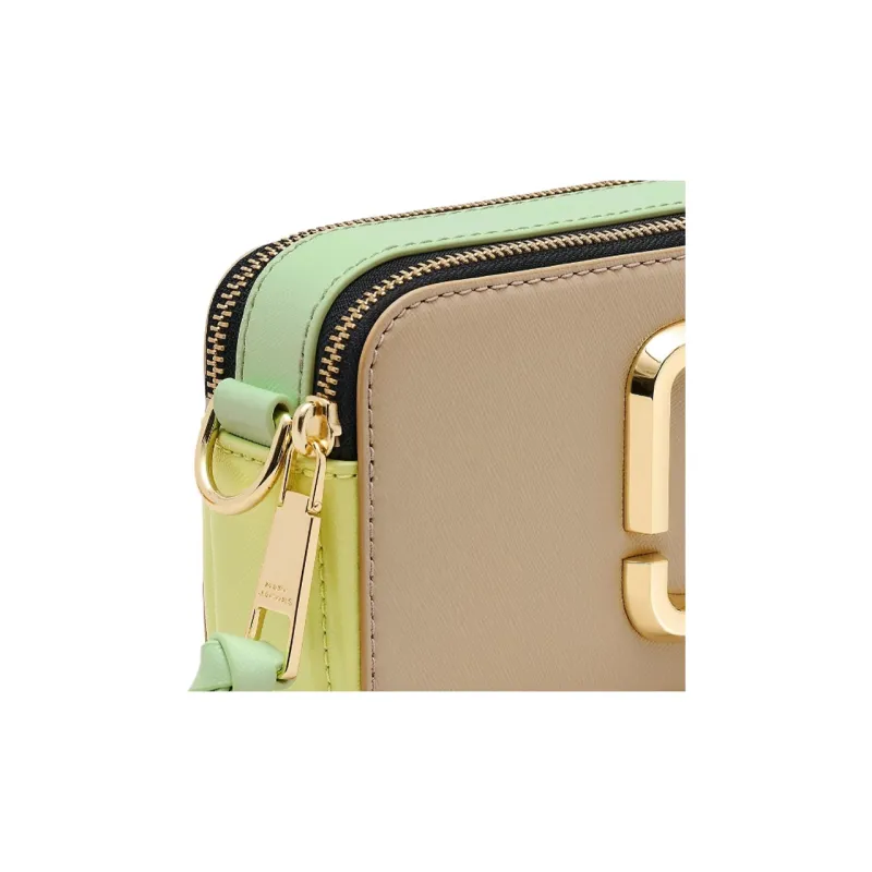 MARC JACOBS Leather Shoulder Bag Women's Khaki-6