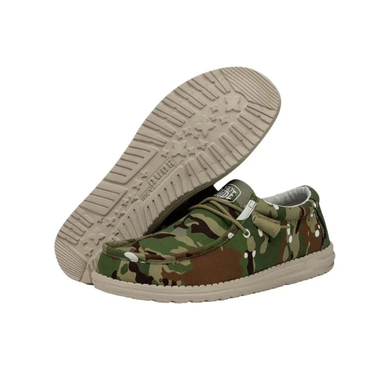 Hey Dude Wally Ripstop Multi Camo-5