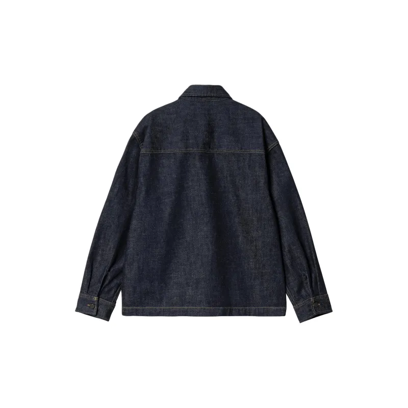 Carhartt WIP W' Lovilia Shirt Jac Denim Jacket Women's Blue-1