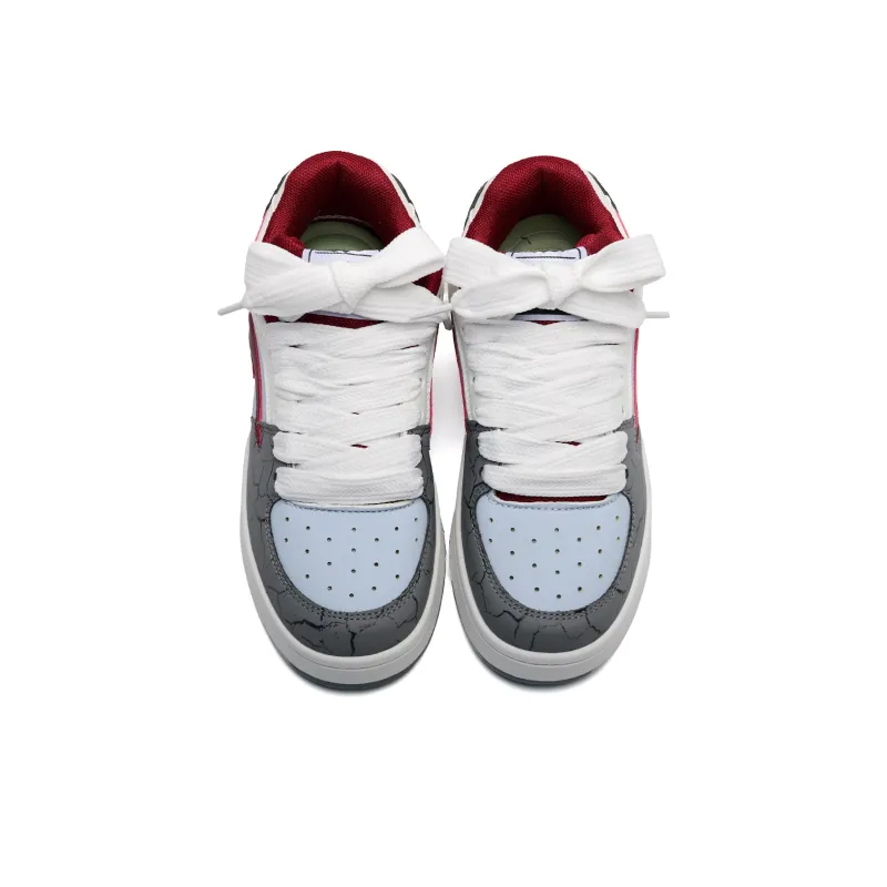 ALI THE FOX Slip Resistant, Abrasion Resistant, Lightweight, Breathable Low Top Skateboard Shoes Unisex-2