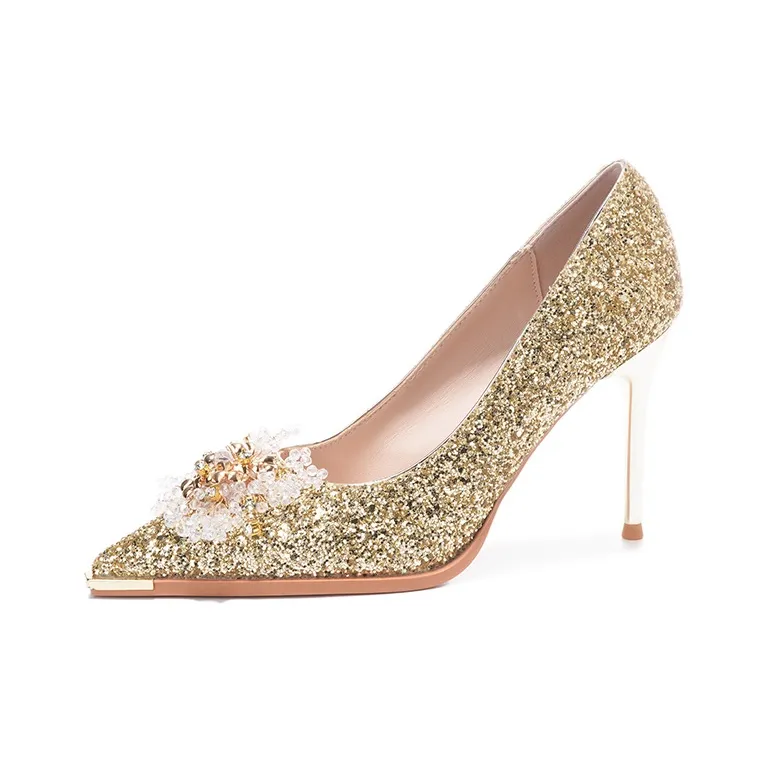 XIMO BULL Slim Heel High Heels Women's-21