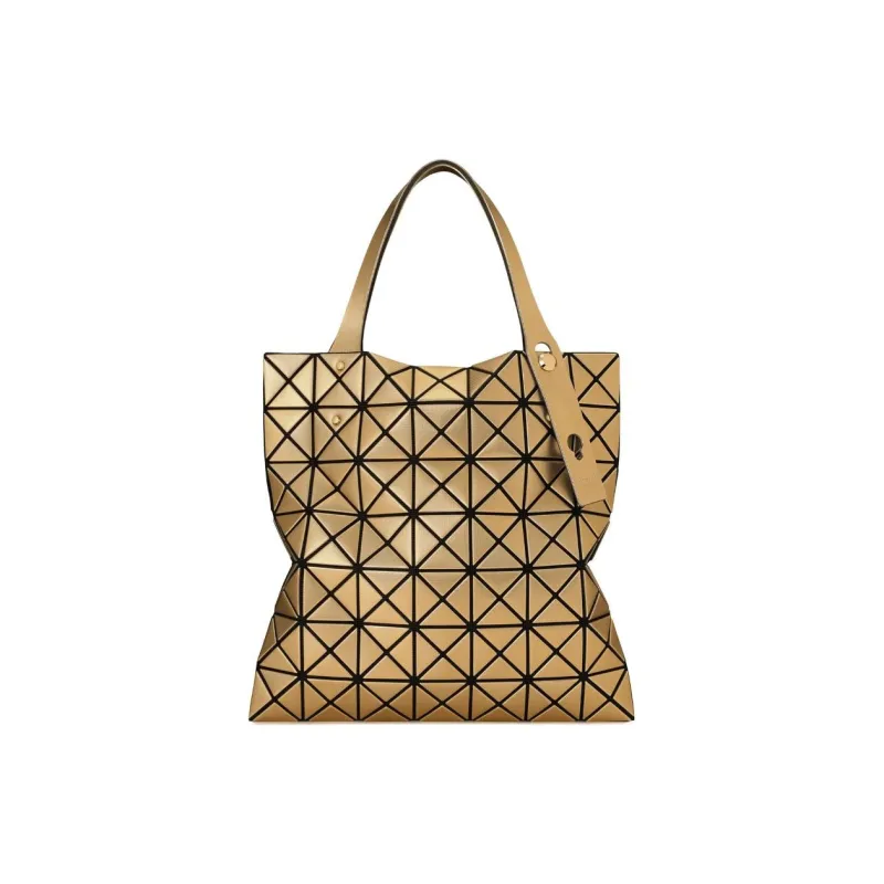 ISSEY MIYAKE PLATINUM COFFRET Polyurethane Handbag Women's Gold-0