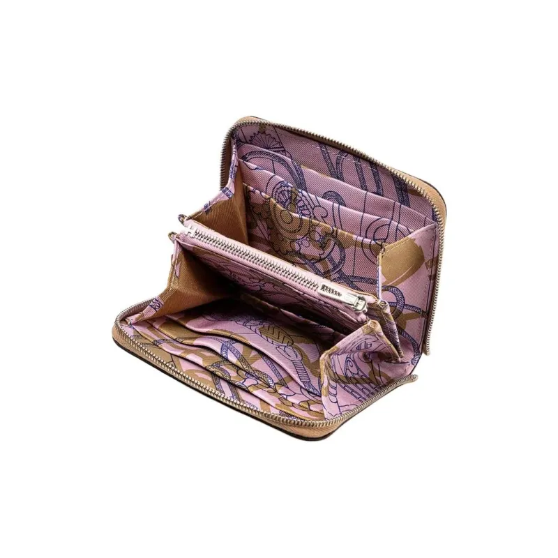HERMES Silk'In Epsom And Barenia Cow Leather Coin Purse Women's 0M CHAI Milk Tea Beige-4