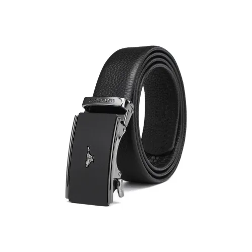 SEPTWOLVES Cow Leather Leather Belts Men's Width  3.5cm