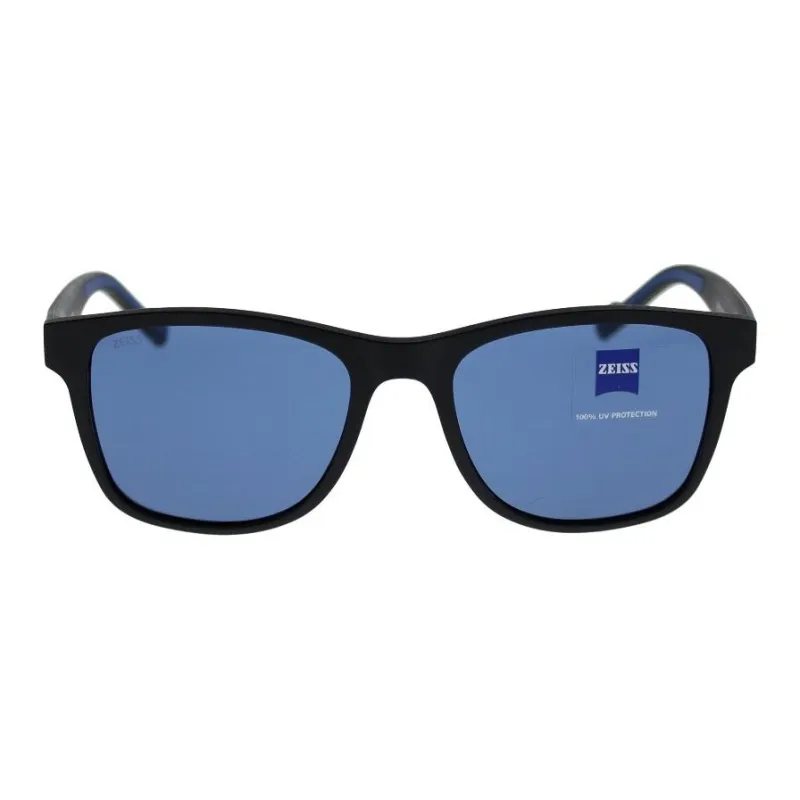 ZEISS Acetate Rectangular Sunglasses Men's Black-0