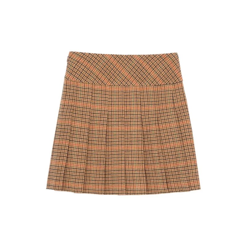 E.land Casual Short Skirts Women's Brown-1