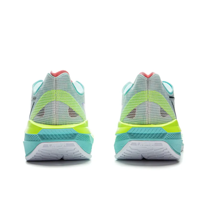 LiNing Ultra Light Cushioned Slip-Resistant Lightweight Low-Top Basketball Shoes Men's White Green-5