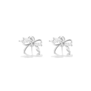 Clect Synthetic Cubic Zirconia S 925 Sterling Silver Stud Earrings Women's