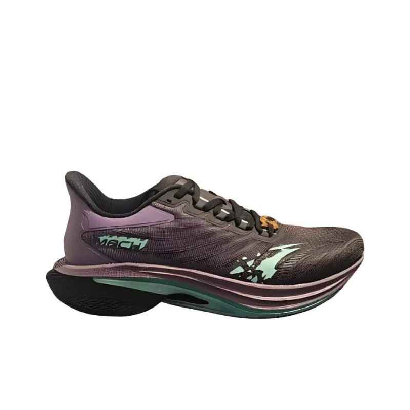 GenShin x Anta Cushioned Slip-Resistant Low-Top Casual Running Shoes Men's Black Purple-1