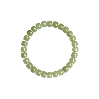 Princess Cui Hetian Jade Bracelets Pale Greenish White Jade Women's