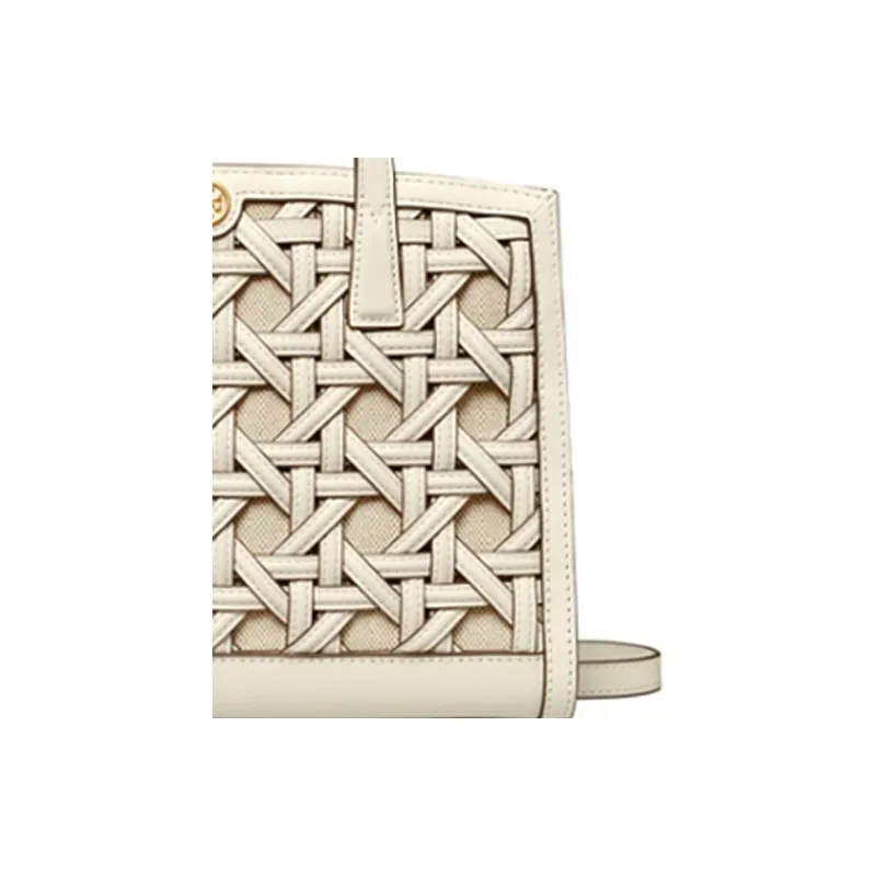 TORY BURCH Leather Shoulder Bag, Crossbody Bag, Handbag Women's White-3