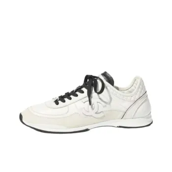 CHANEL 25P Low Top Casual Shoes Men's White