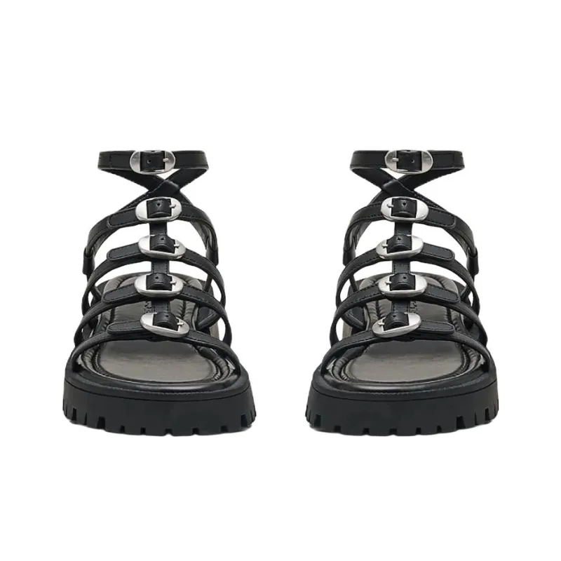 MARC JACOBS Kiki Roman Sandals Women's Black-3