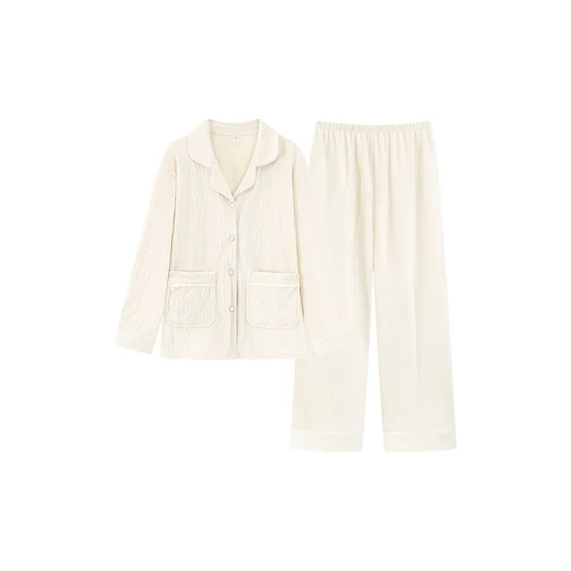 O'MESIK Pajama Set Women's Ecru-0