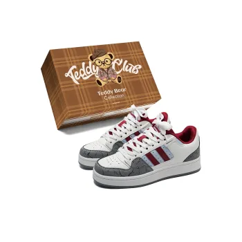 Teddy Bear Collection Coverage Anti Slip And Wear Resistant Low Top Skateboard Shoes Unisex