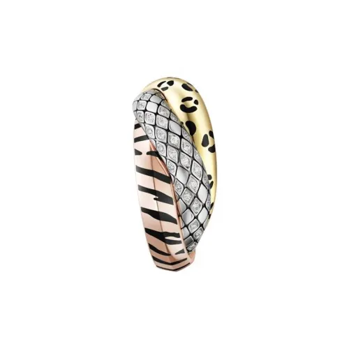 CARTIER White Gold Rose Gold Gold Diamond Earrings Women's Gold