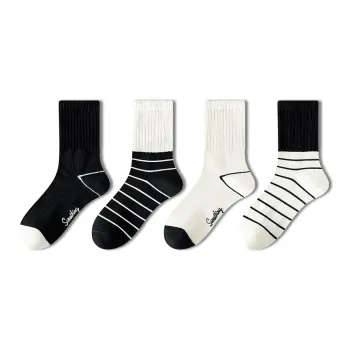 AUGUST Mid Calf Socks Women's 4 Pack Mix And Match