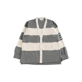 THOM BROWNE Striped Cardigan