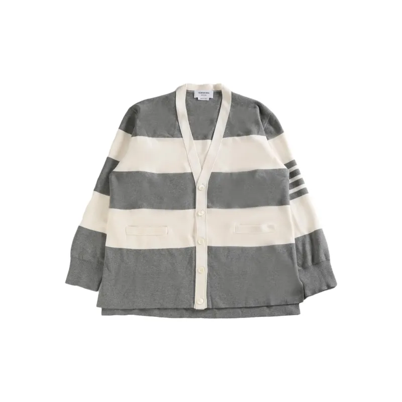 THOM BROWNE Striped Cardigan-0