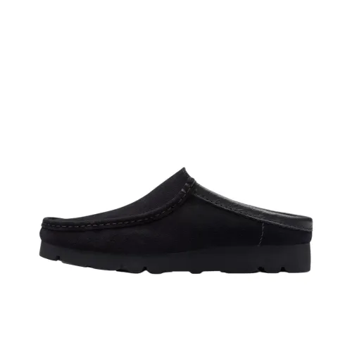 Clarks Abrasion Resistant Closed Toe Slippers Men's Black