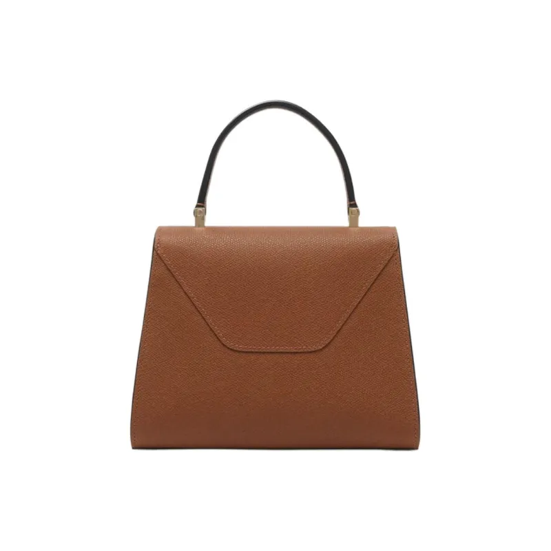 Valextra B tracollina Series Millepunte Calfskin One Shoulder Handbag Mini Women's Chocolates Brown-1