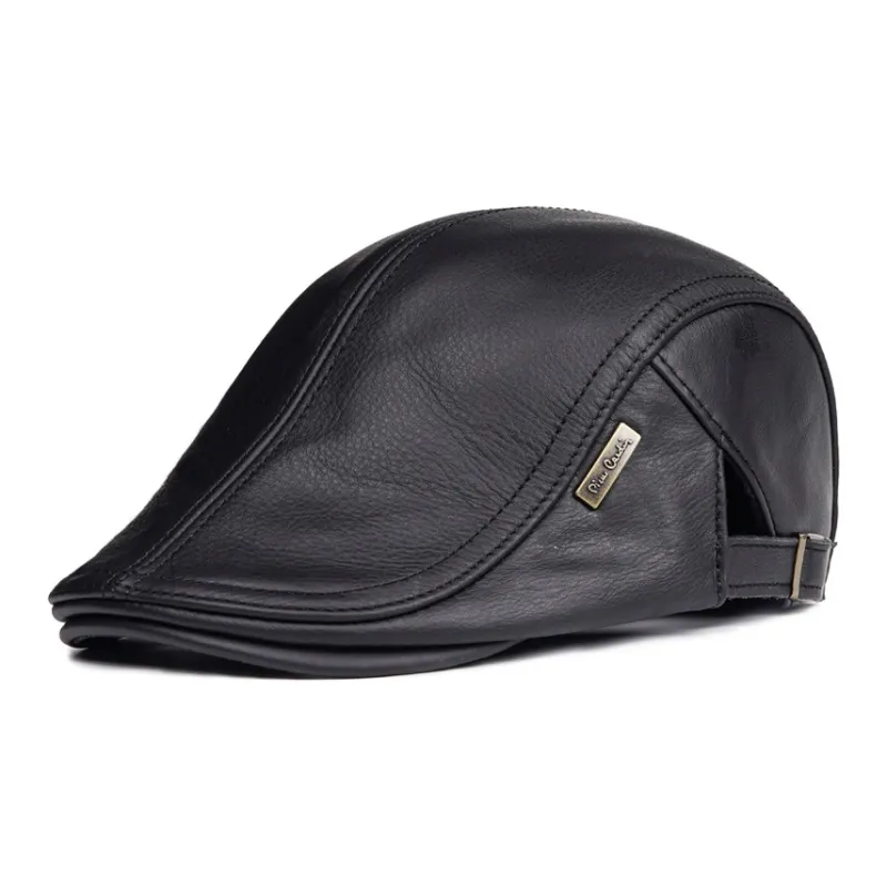 PIERRE CARDIN Cow Leather Berets Men's-0