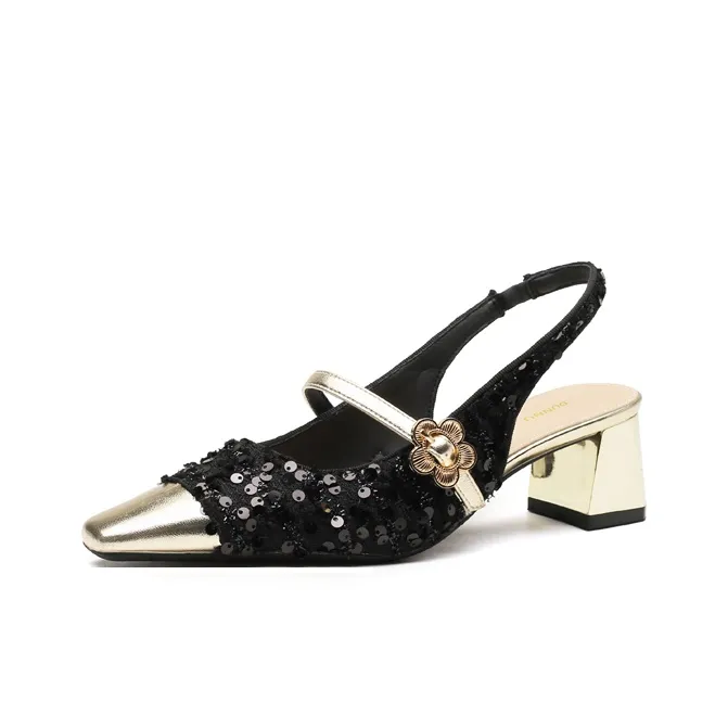 Dunnu Chunky Heel High Heels Women's Box Included-0