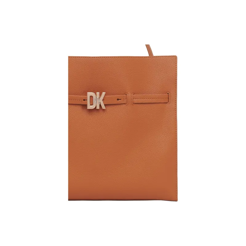 DKNY Leather Handbag Shoulder Bag Regular Women's Brown-2