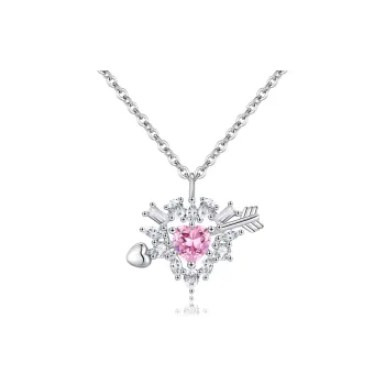 Brilliant Heart S925 Necklaces Women's