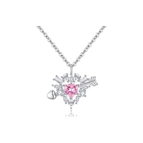 Brilliant Heart S925 Necklaces Women's