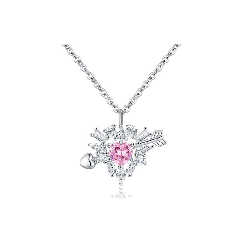Brilliant Heart S925 Necklaces Women's-0