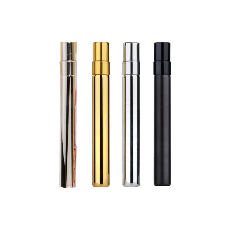 JIANYINGSHU 10ml Perfume Refill Bottle Travel Portable Sample Spray Magic Glass Empty Bottle Electroplated Push Button-60