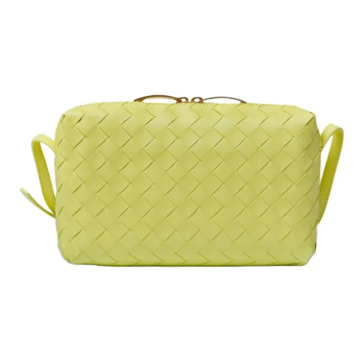 Bottega Veneta Sheepskin Crossbody Bag Shoulder Bag Regular Women's Yellow-2