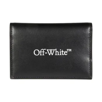 OFF WHITE Logo Printed Bi Fold Wallet