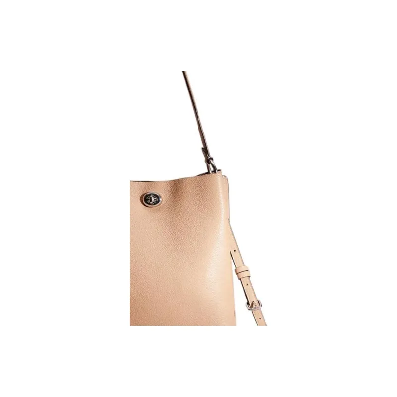 COACH Charlie Leather Bucket Bags One Shoulder Handbag Crossbody Bag Large Size Women's Taupe-2