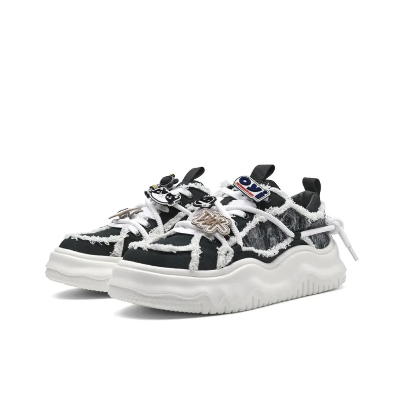 TCELLARS Abrasion Resistant Lightweight Breathable Height Increasing Low Top Skateboard Shoes Unisex-12