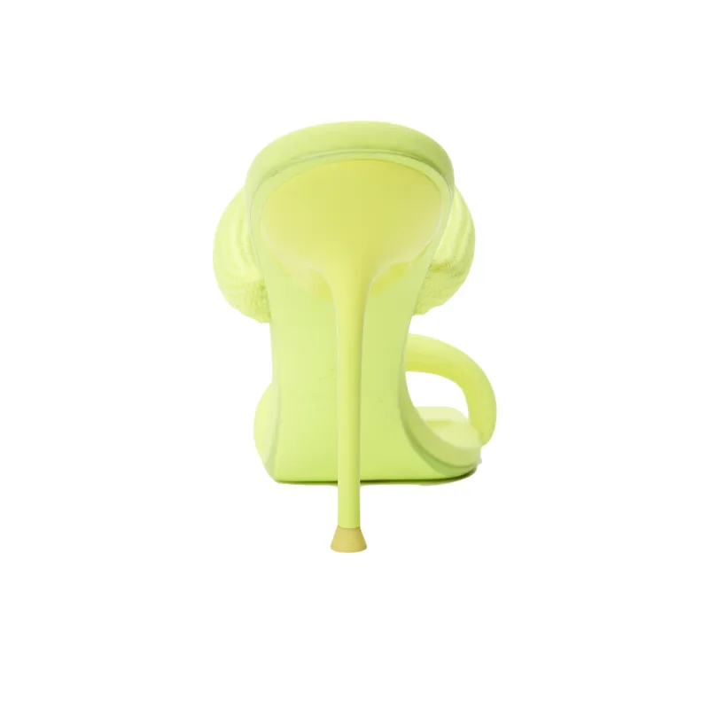Alexander Wang Julie Slip-Resistant Slide Slippers Women's Fluorescent Yellow-3