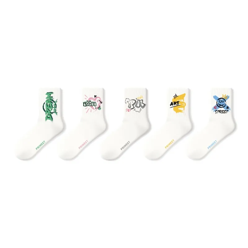 Primeet Mid-Calf Socks Men's 5 Pack-6