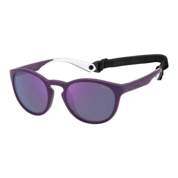 Polaroid Nylon Round Sunglasses Unisex Purple
